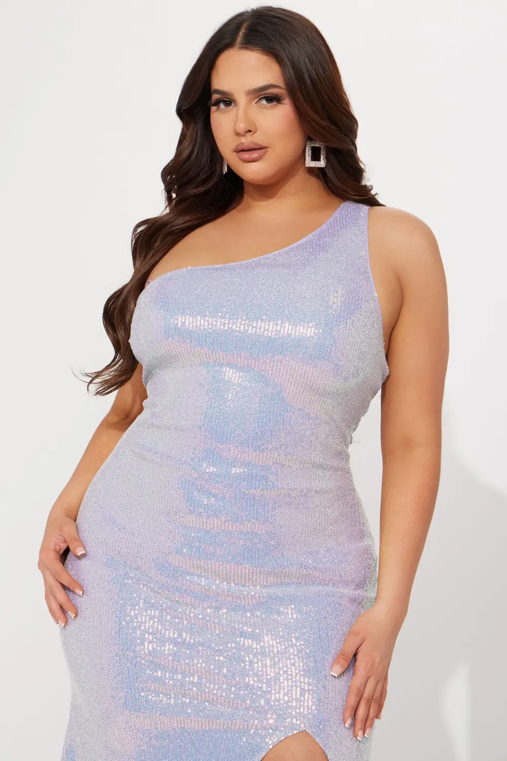 Natalya Sequin Maxi Dress - Lavender