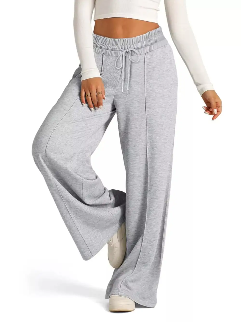 Easygoing Wide Leg Drawstring Pants