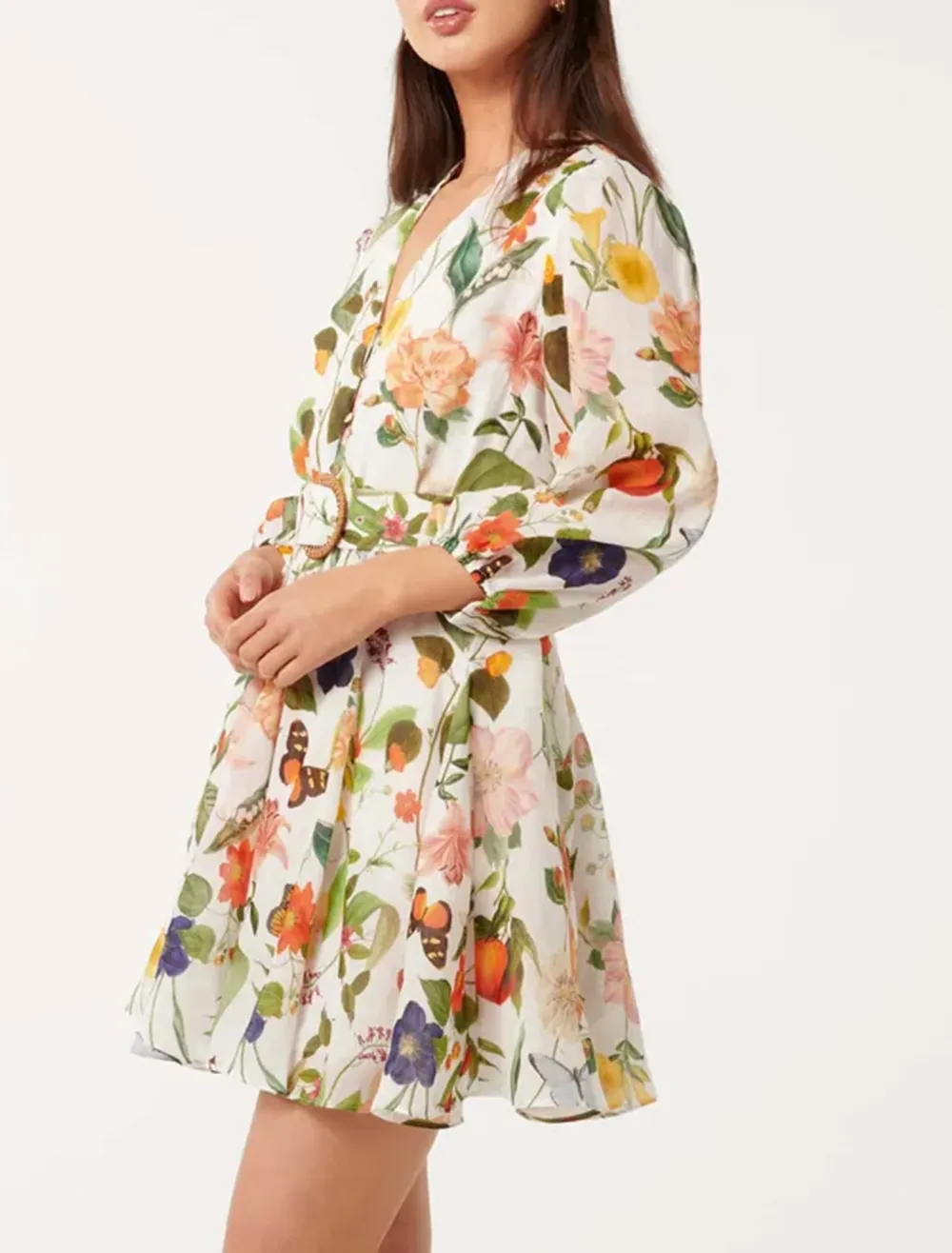 Printed Mini Skater Dress