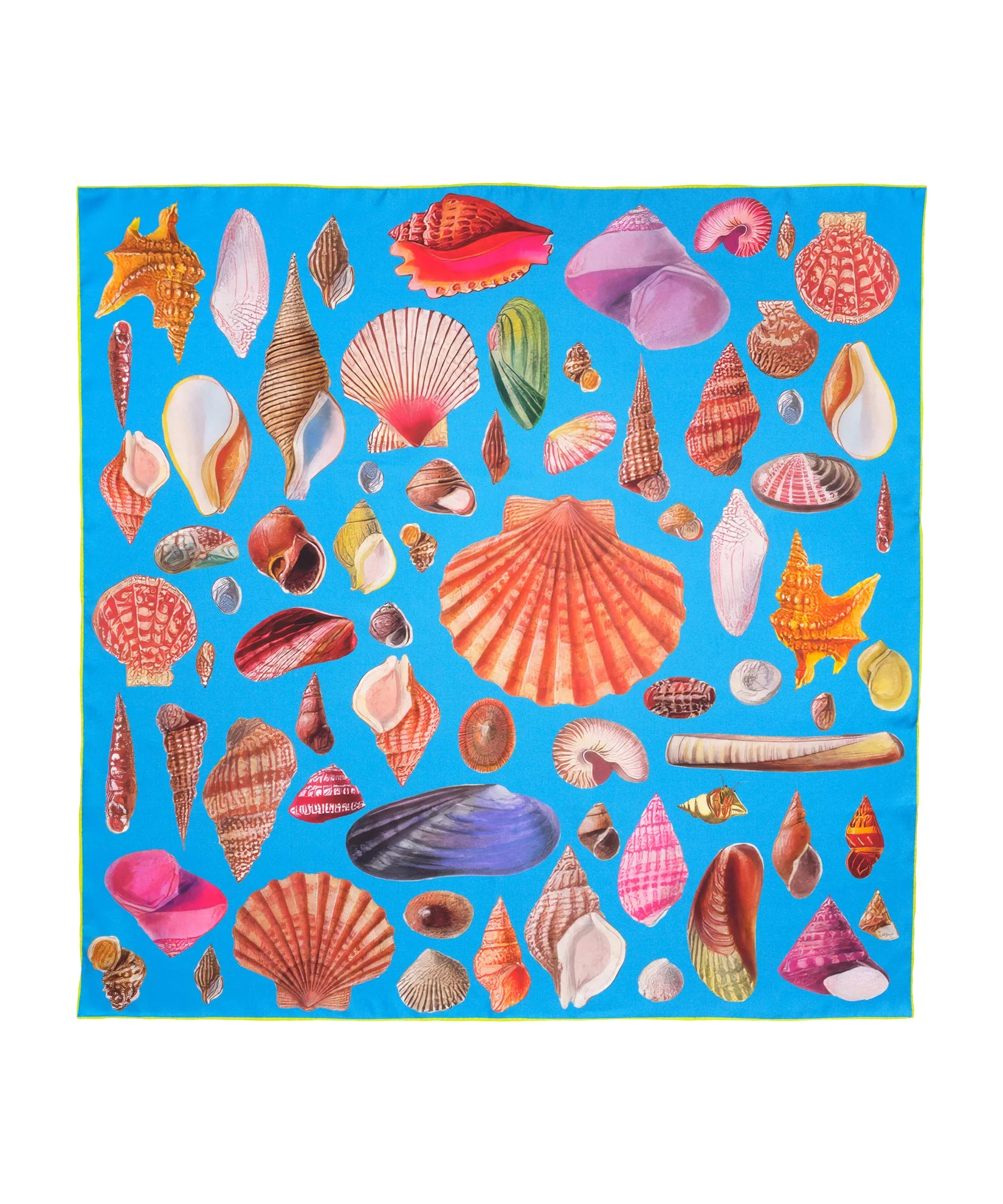 Sea Treasures Casual Style Silk Square Scarf