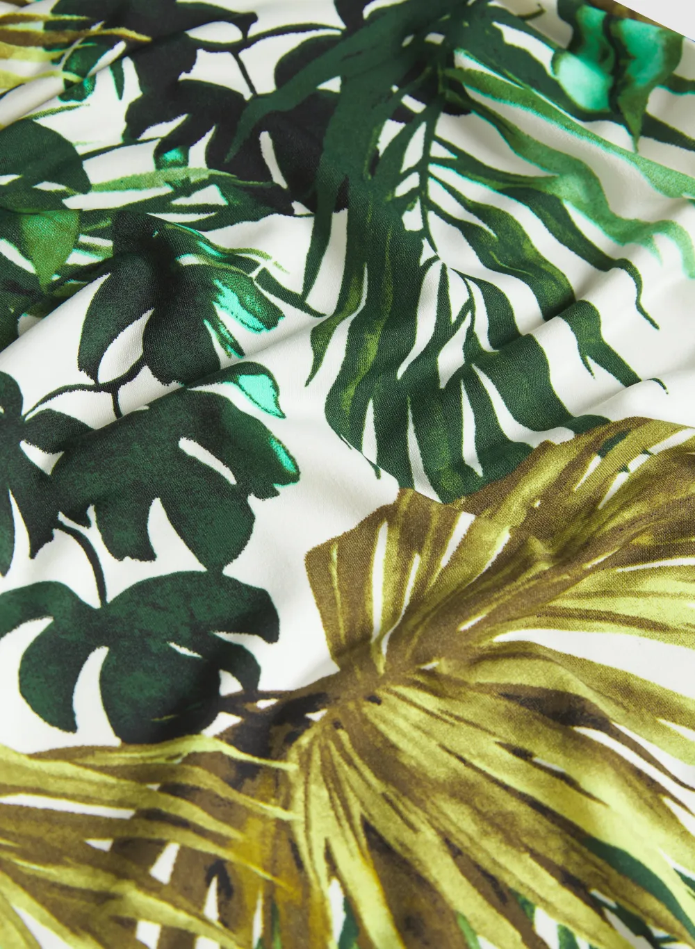 Botanical Print Wide-Leg Pants