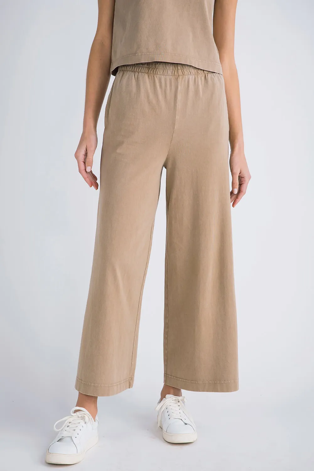 Z Supply Scout Jersey Flare Pocket Pant - cocoa berry