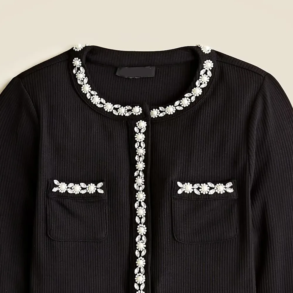 fleece hoodie with sequins