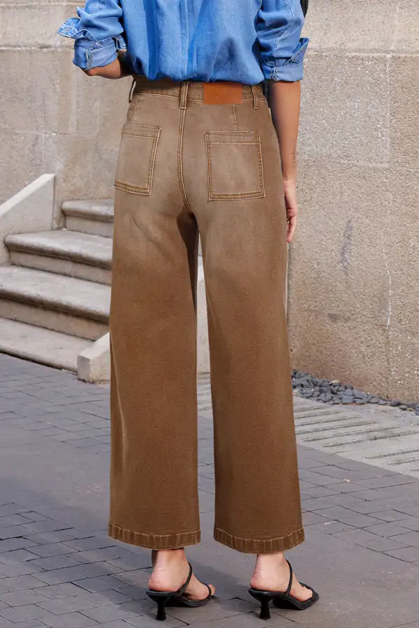 Modern Mimimalist Patch Pocket Womens Shift Jeans