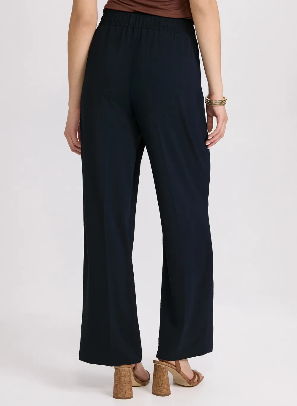 Pleated Casual Wide-Leg Pants