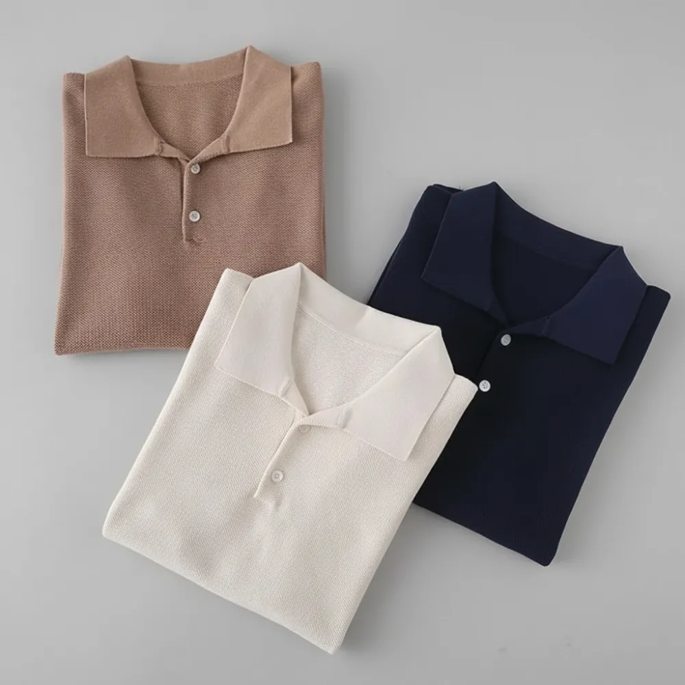 Fine Gauge Knit Polo