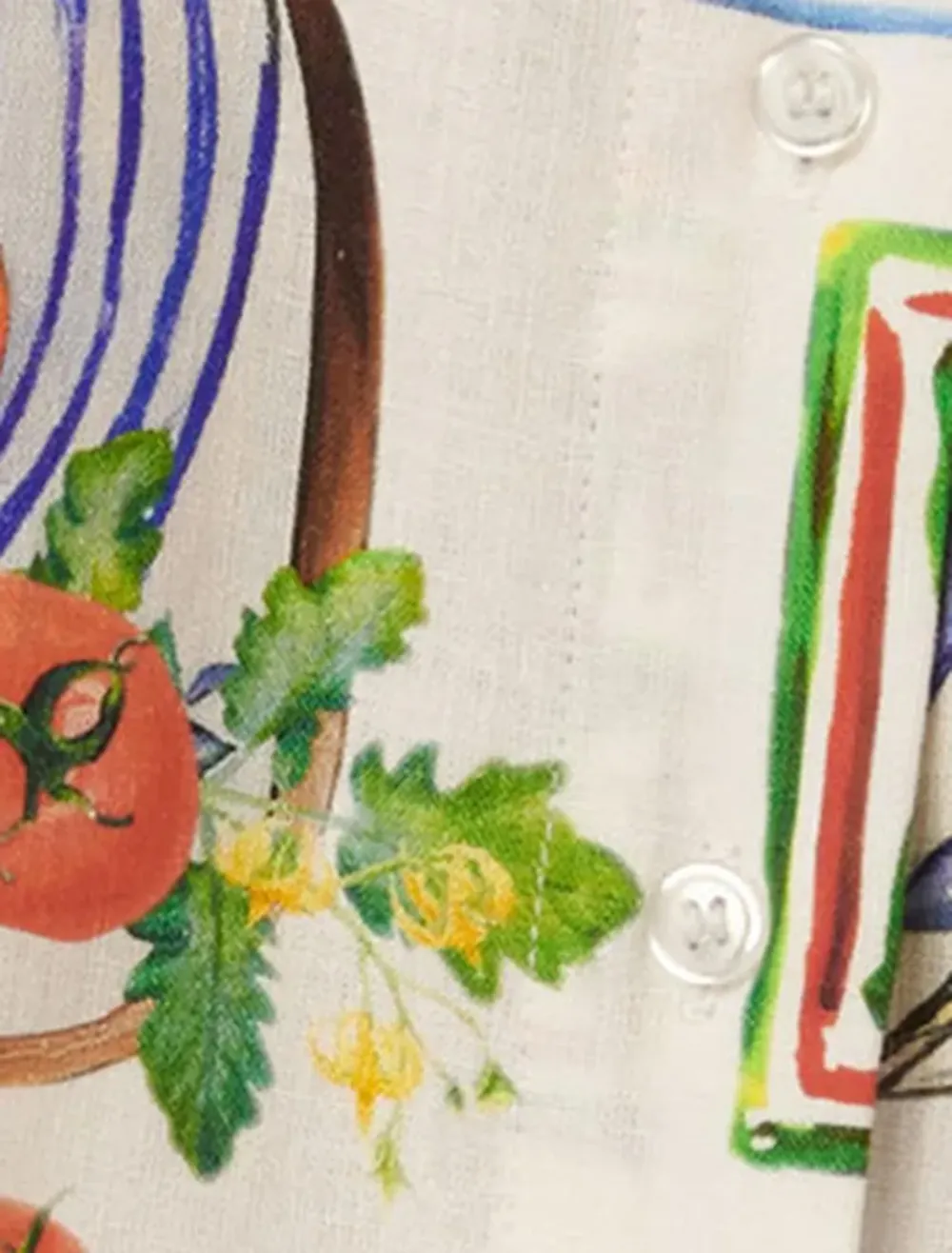 Colorful Oversized Linen Shirt