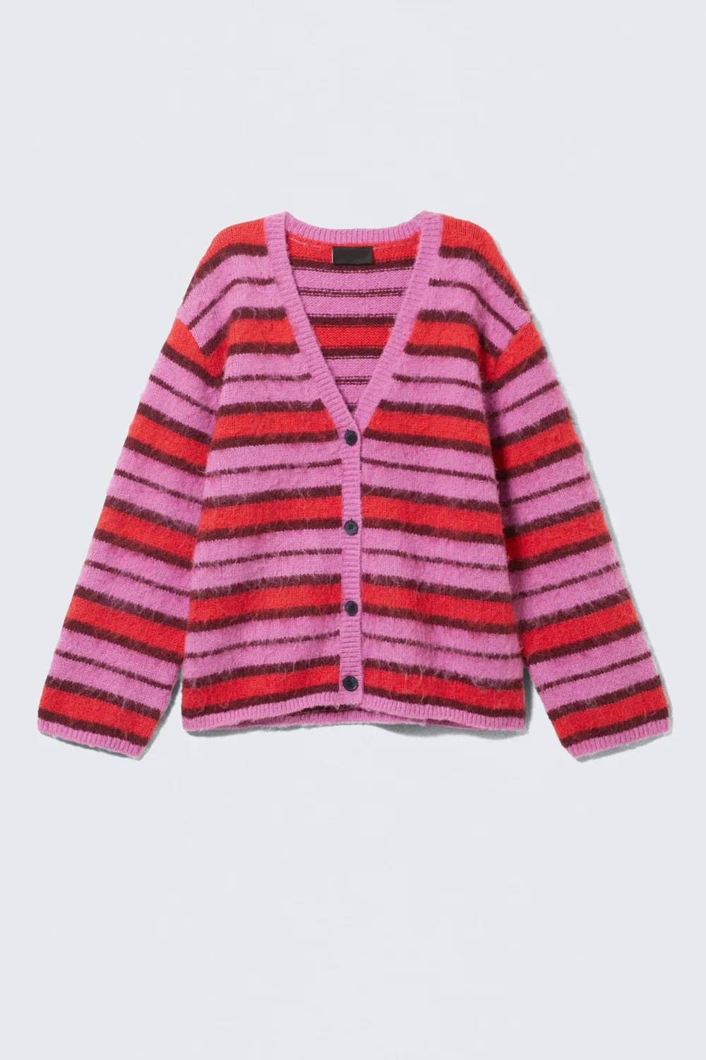 Button Up Drop Shoulder Cardigan