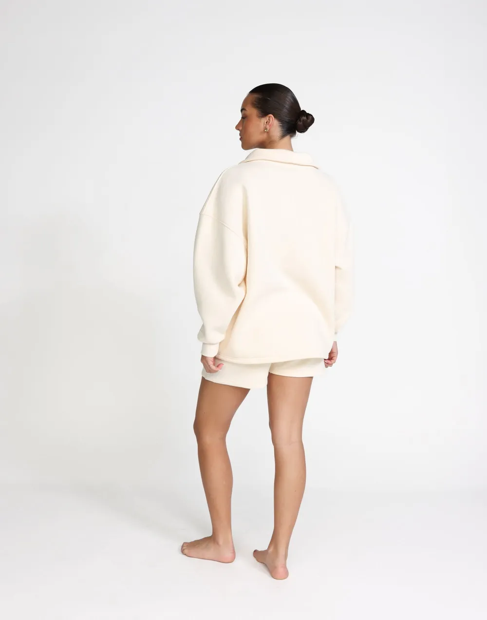 Remy Quarter Zip Jumper (Milk)