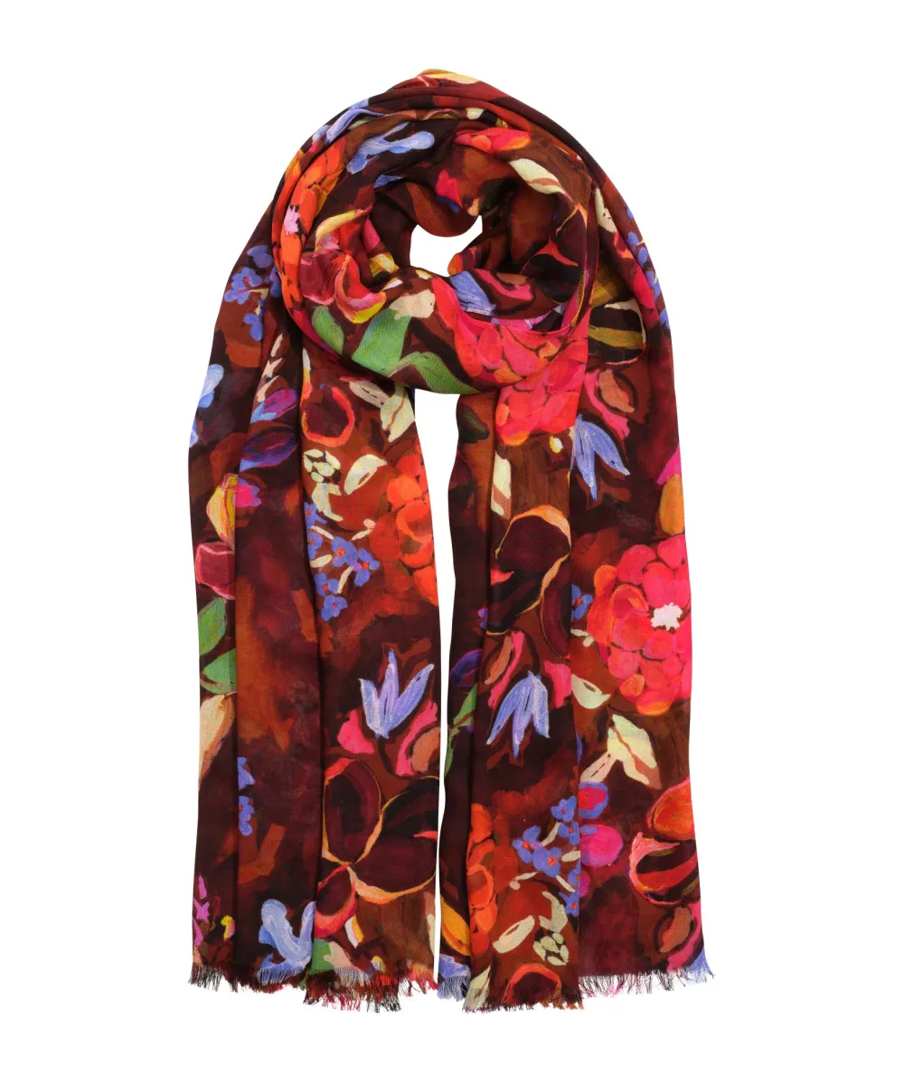 Casual Style Floral  Print Wrap