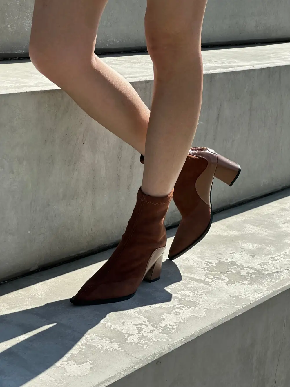 Lamb Leather Ankle Boots