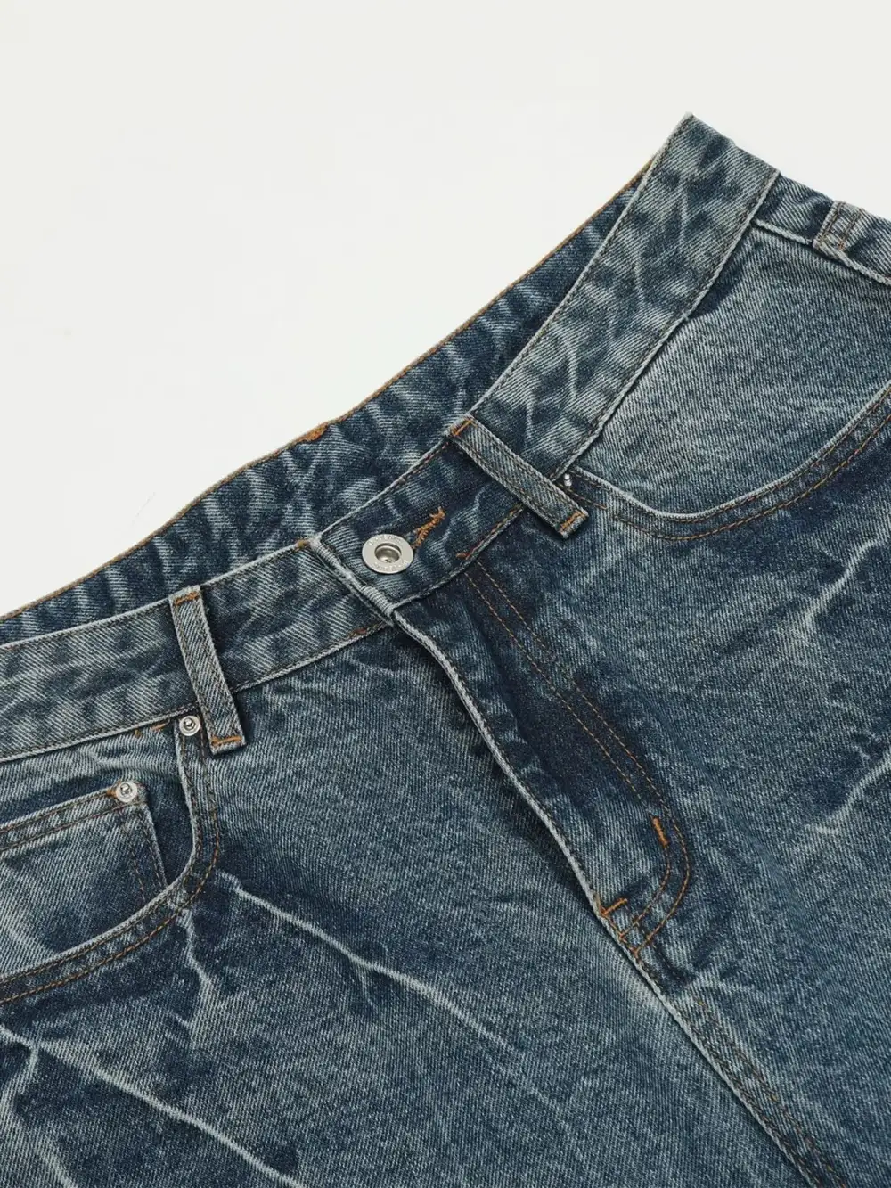 Zip Wide Leg Cotton Blend Casual Shorts