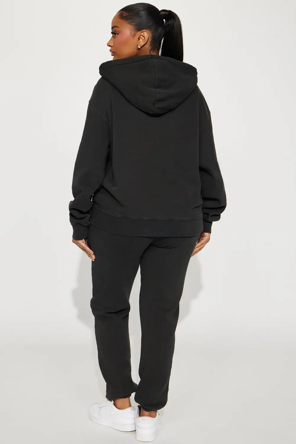 City Of Dreams Washed Jogger Set - Black