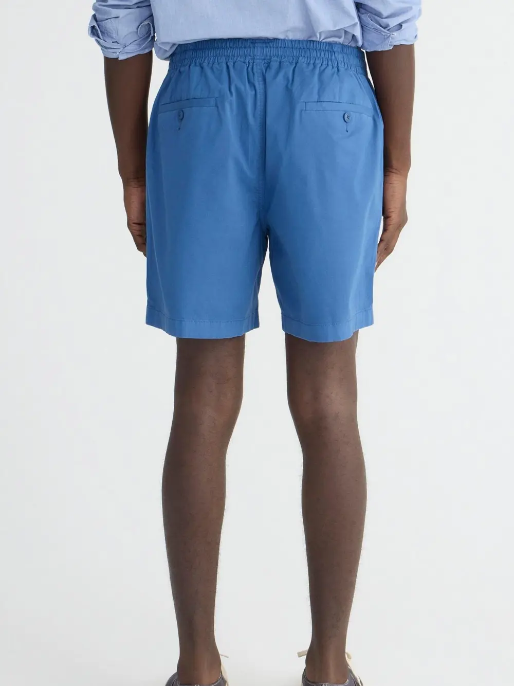 Bright Blue Drawstring Casual Shorts