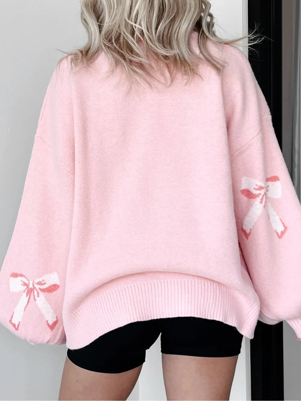 Bow Print Sweater