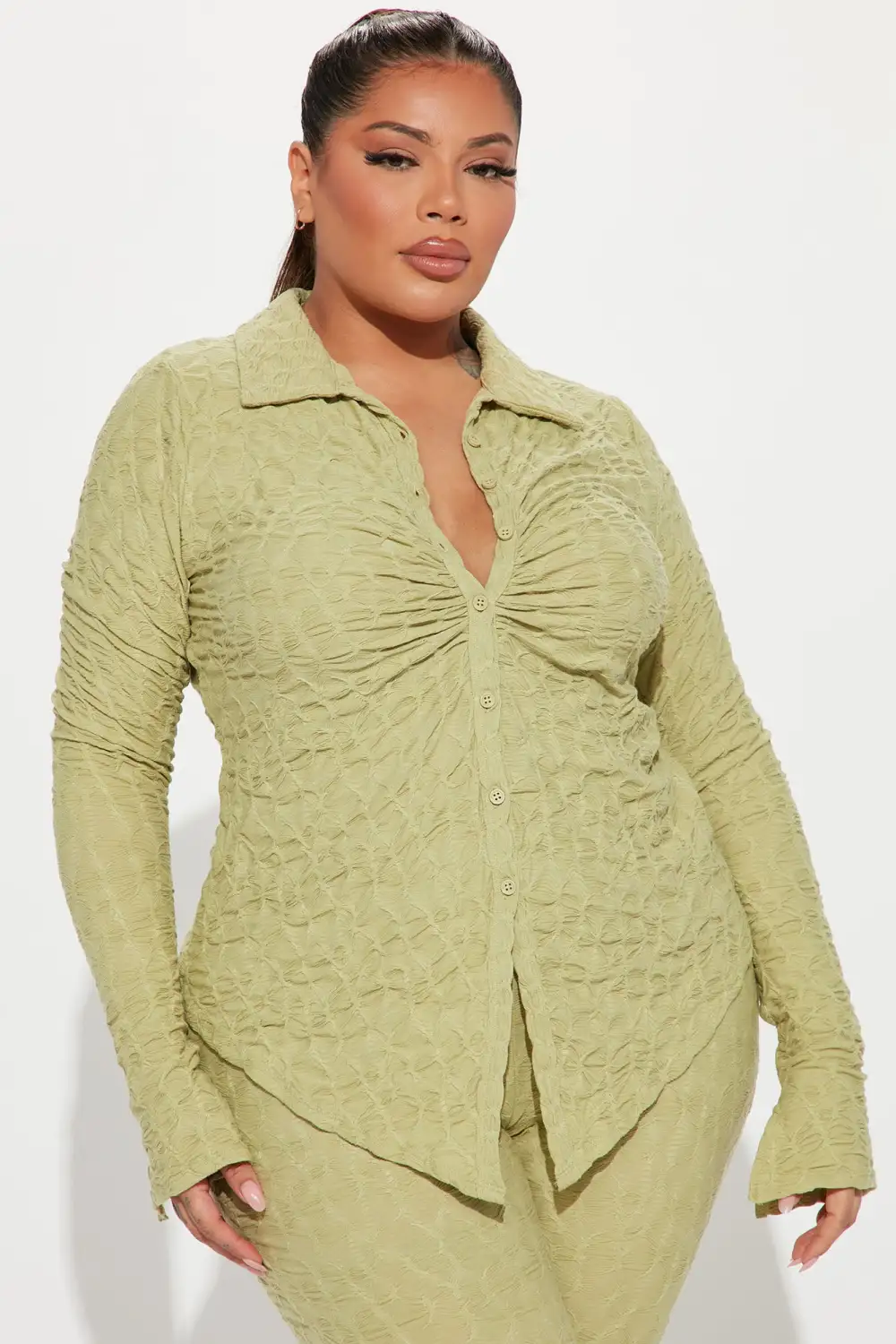 Petite Liliana Pant Set - Green