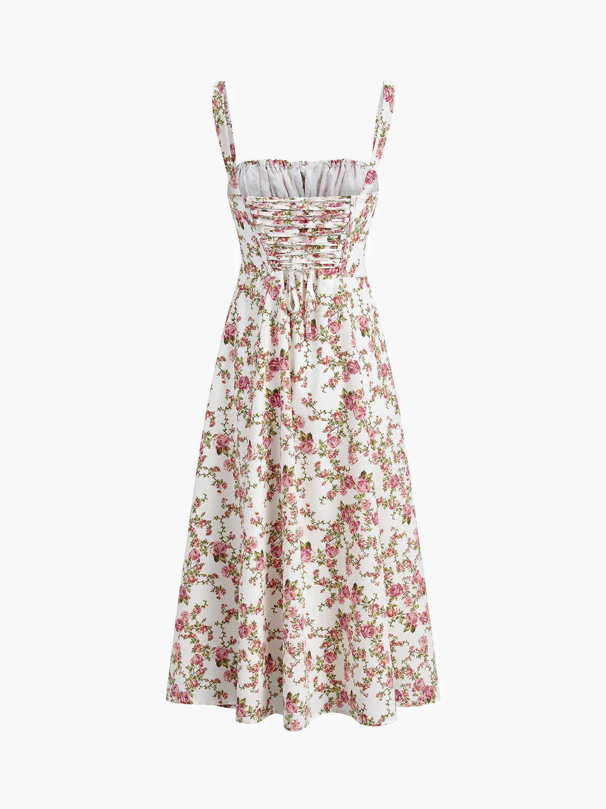 Rosebud Floral Midi Sundress