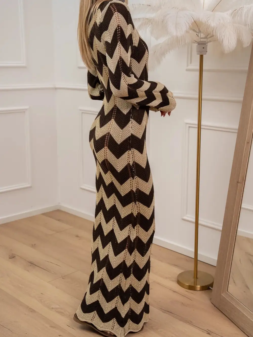 Sleeveless Maxi V Neck Dress