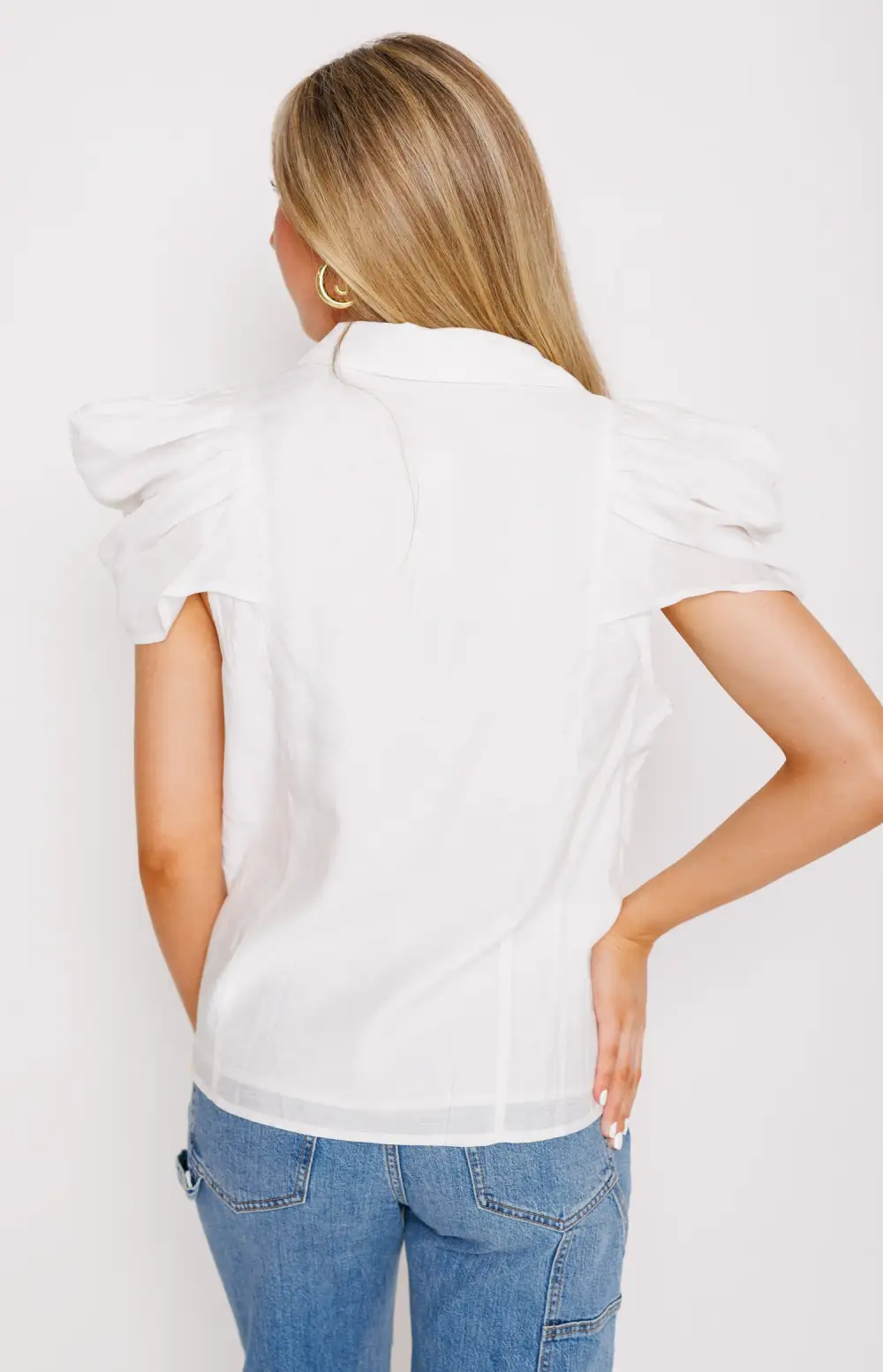 Special Evening Blouse, WHITE