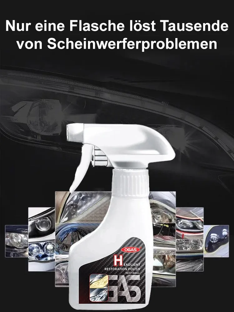 【5 Sekunden Renovierung】Flüssigkeit zur Renovierung und Reparatur von Autoscheinwerfern