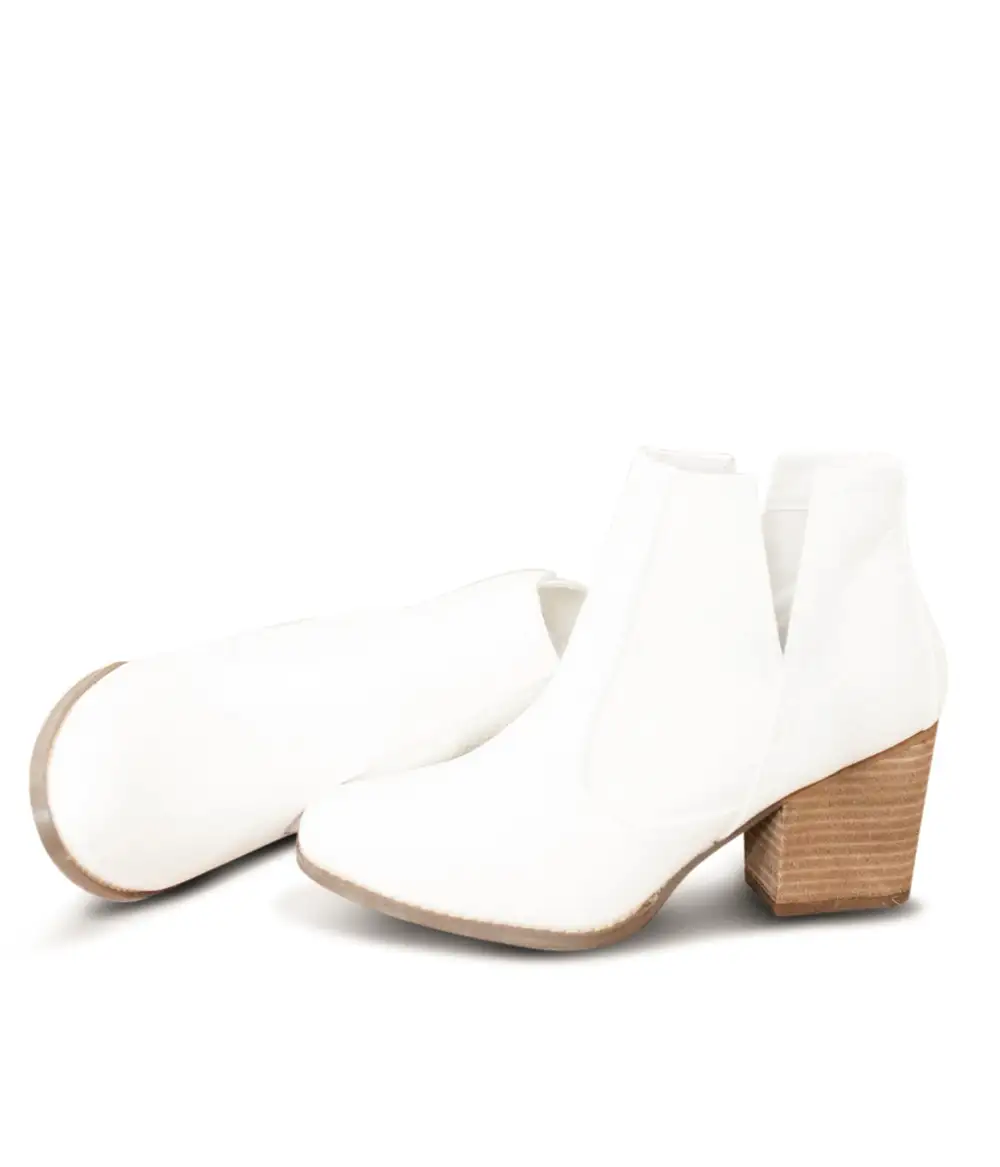 White Bootie Boots