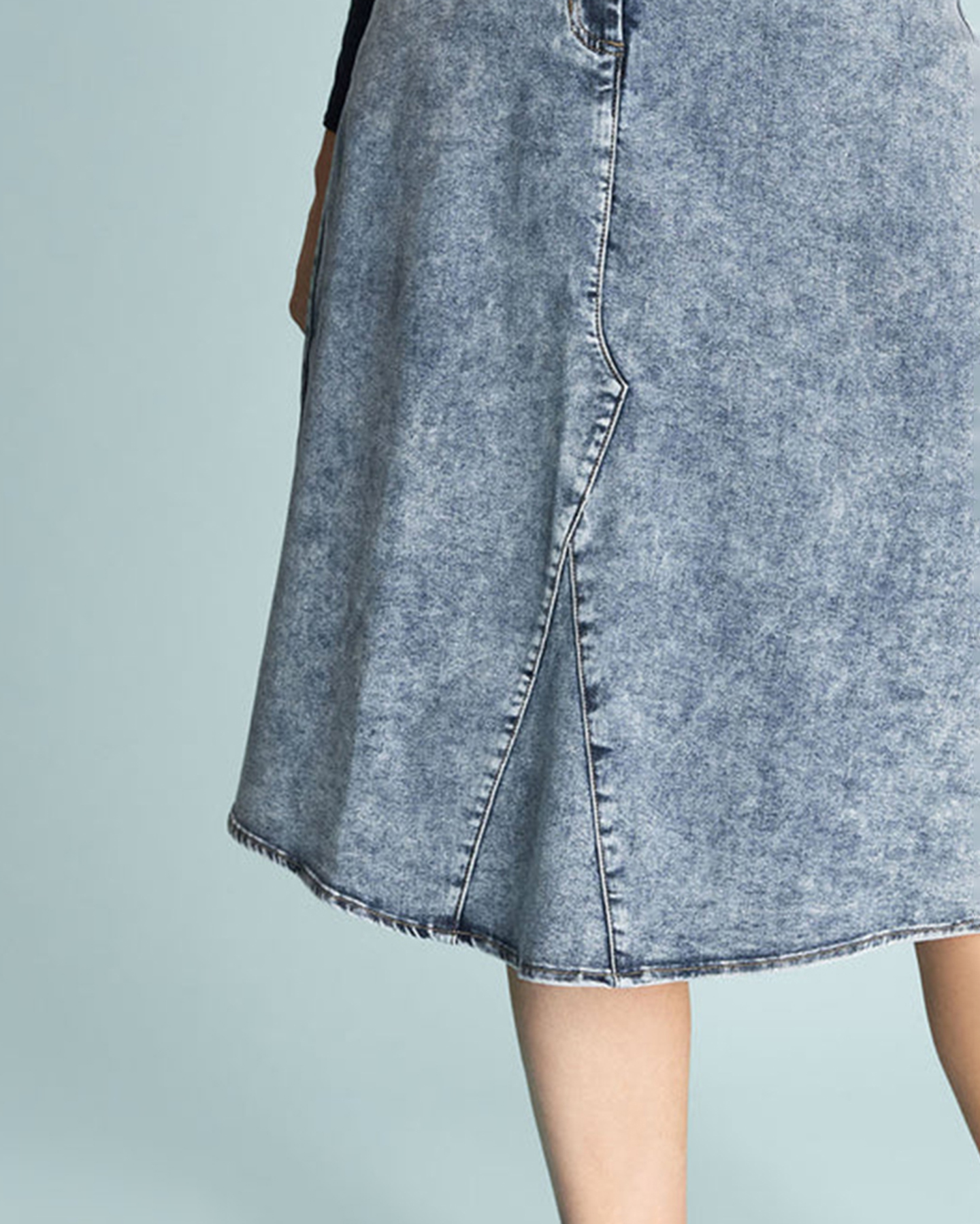 A-Line Denim Skirt