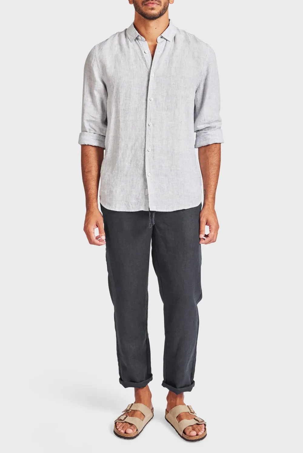 Riviera Linen Pant-black