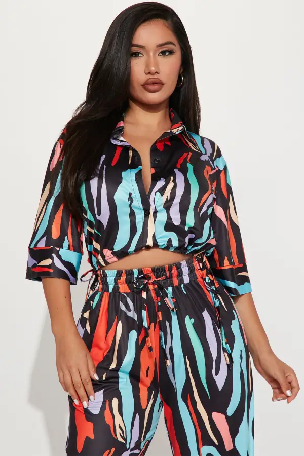 Full Of Color Pant Set - Multi Color