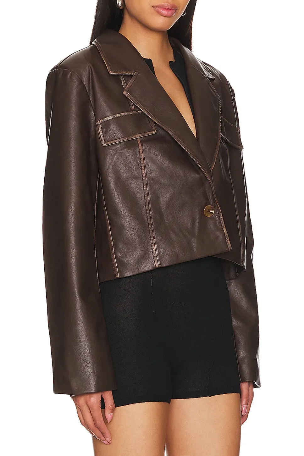 Faux Leather Jacket