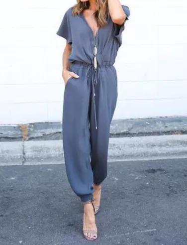 Casual Comfort American-Style Cotton Jumpsuit