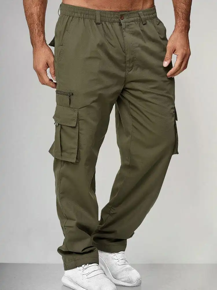 Structured Cargo Pocket Cargo Pants