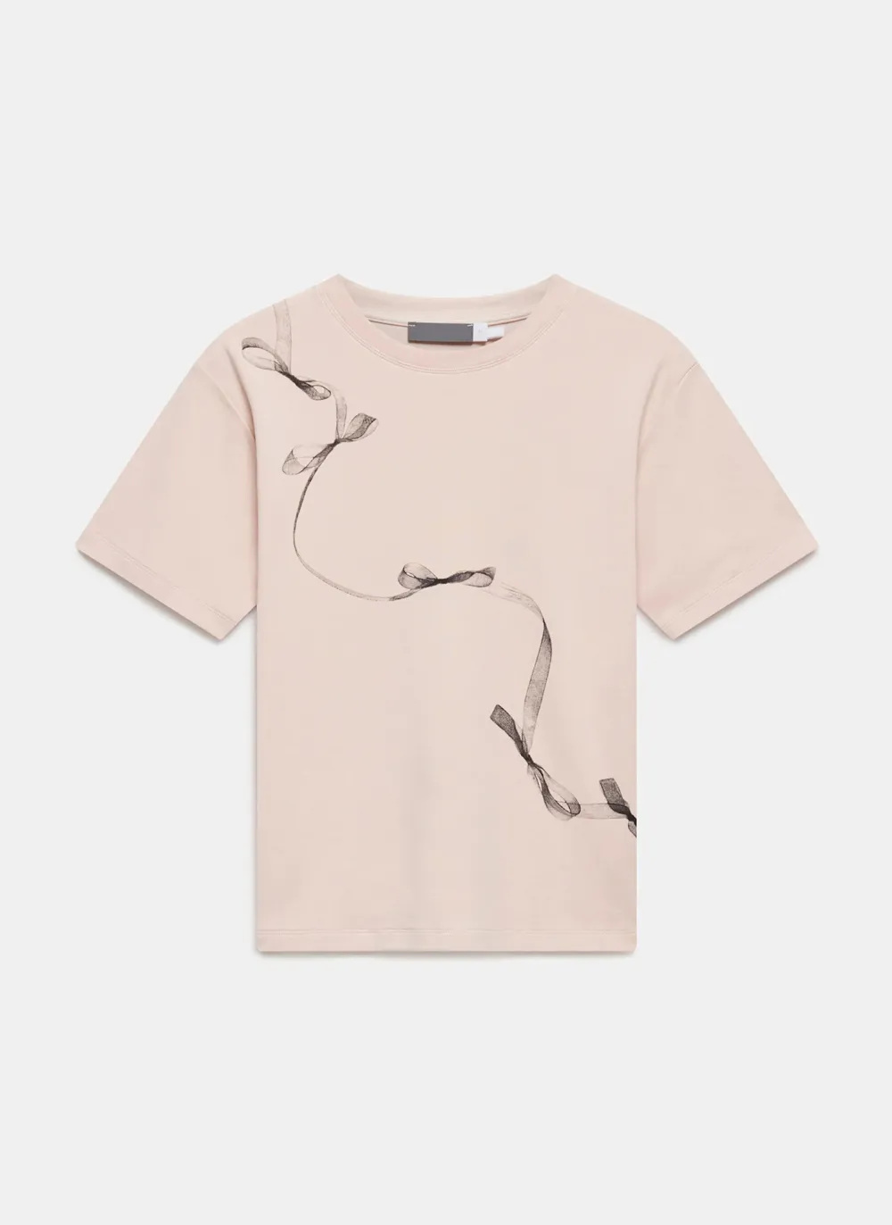Casual Style Pink Cotton T-Shirt