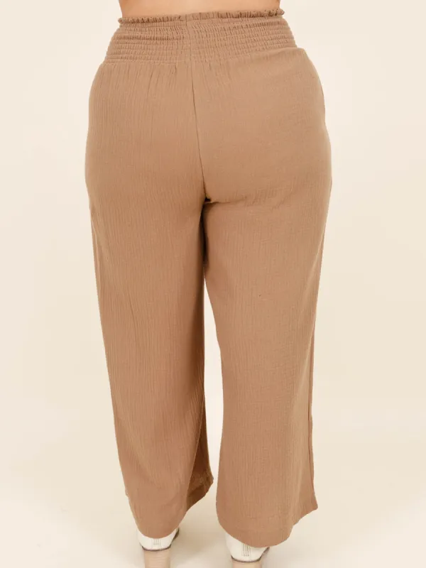 Wrinkled Loose Straight Leg Pants With Gathered Craftsmanship