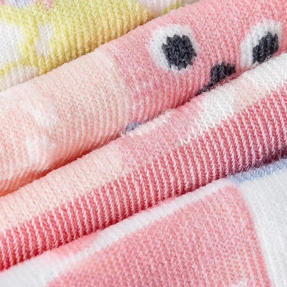 Whimsical Animal Print Footie Socks