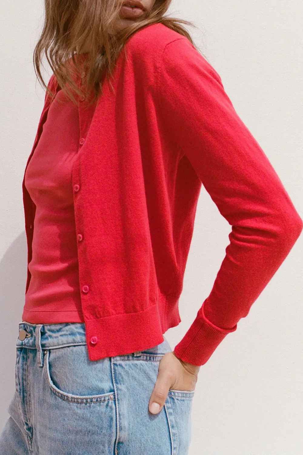 Slim Fit Long Sleeved Cashmere Sweater
