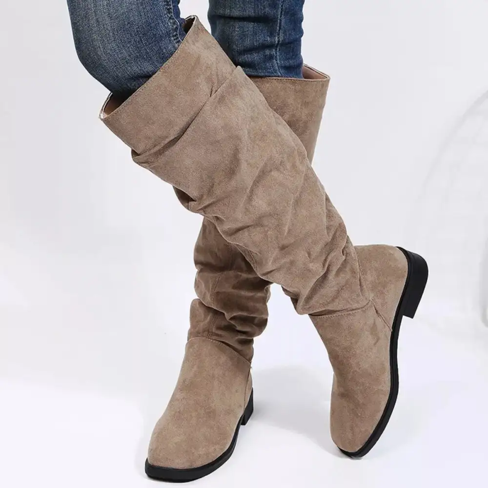 Slouchy Knee High Boots