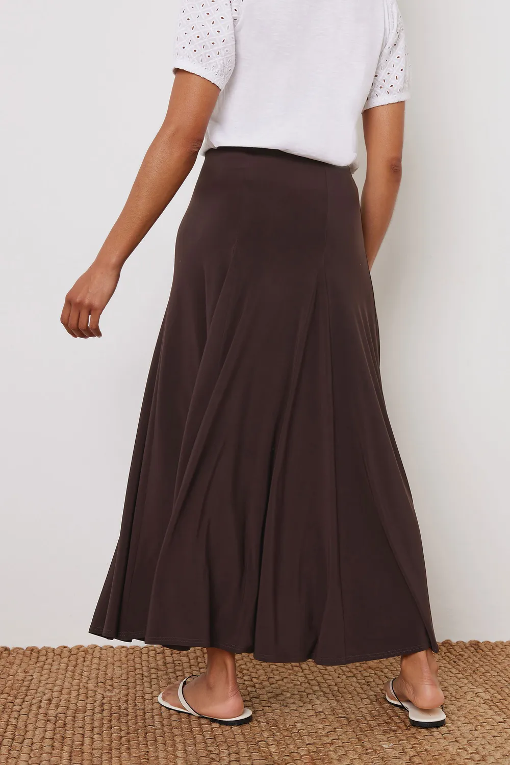 Brown Classic Check Women's Skirt