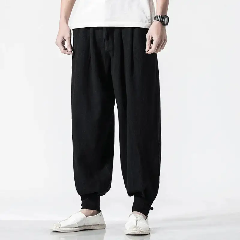 Men's Linen Blend Relaxed Joggers