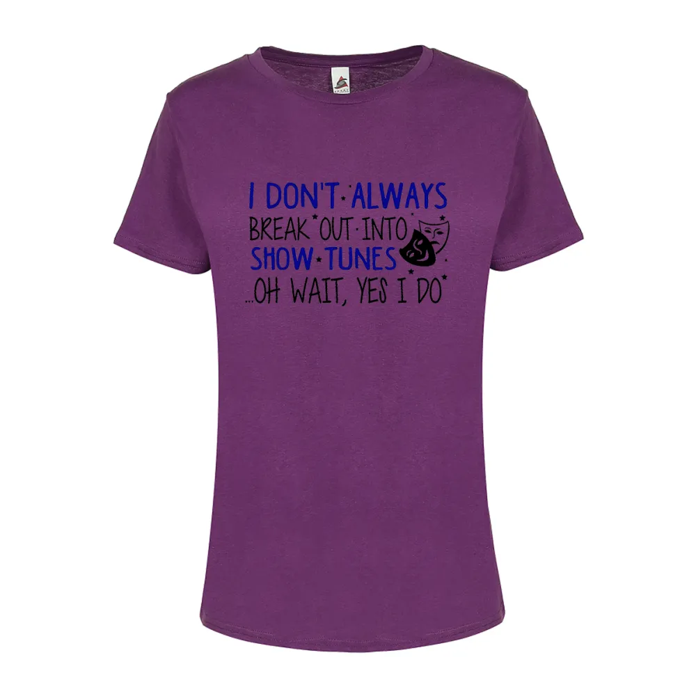 Women's Irregular Lettered T-shirt