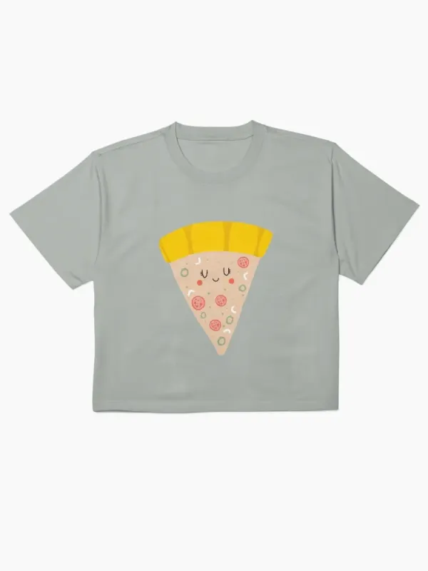 Cute Pizza Printed Women's Short Sleeved T-Shirt