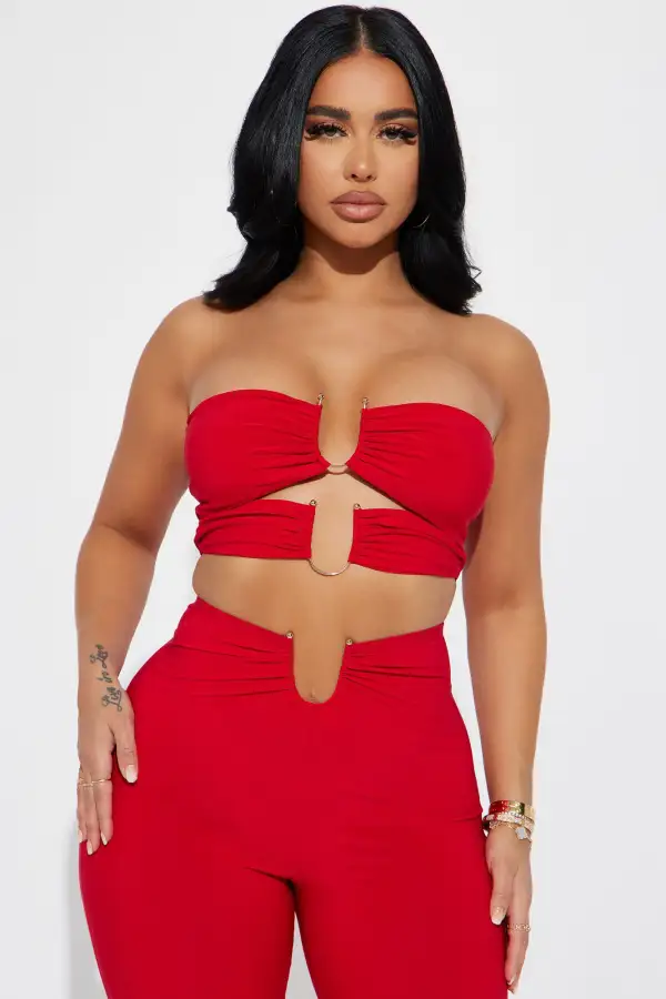 Single Days Pant Set - Red