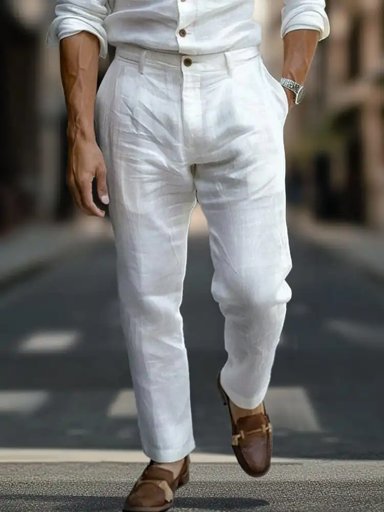 Modern Linen Blend Pants