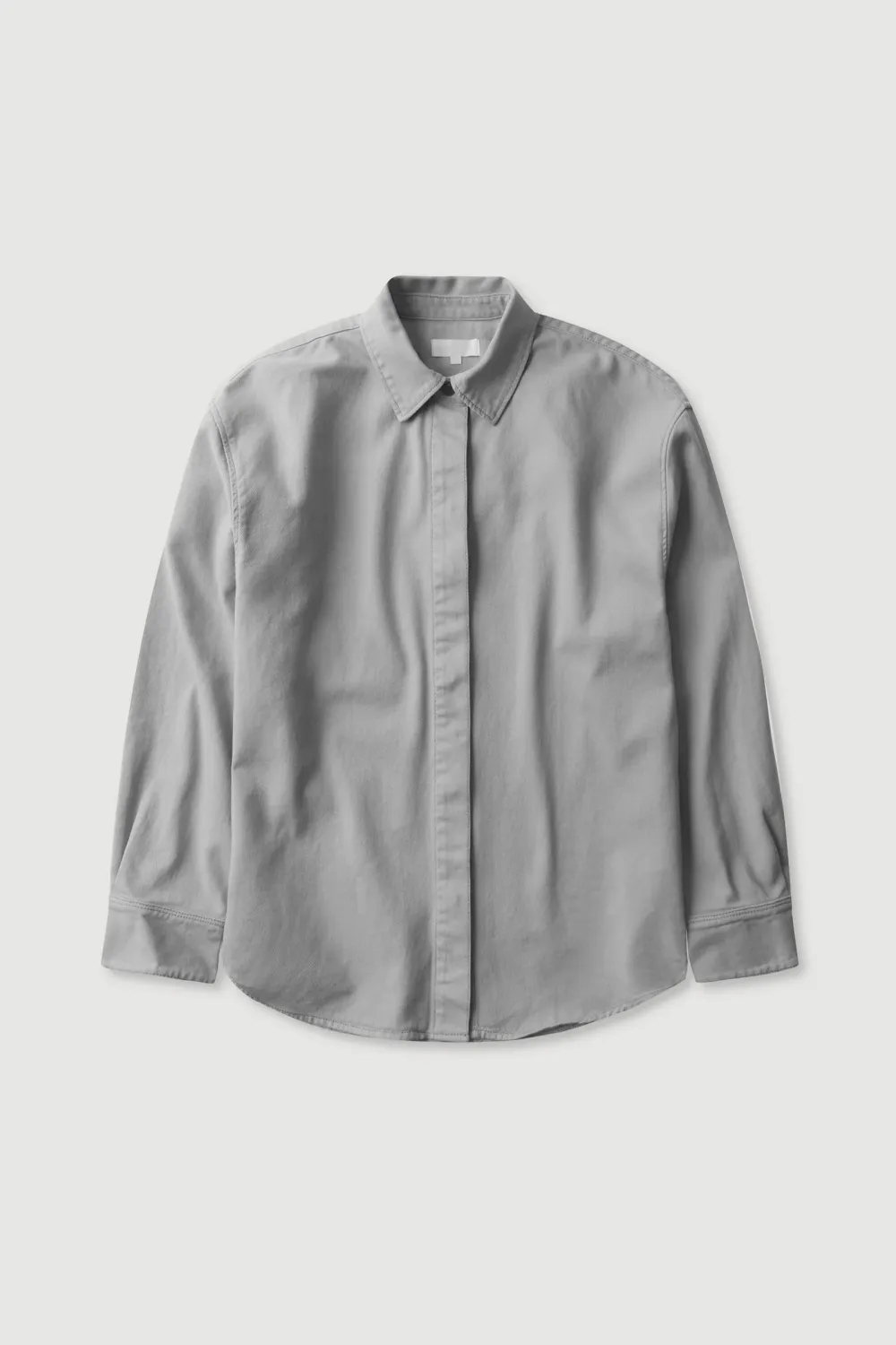 Hidden Concealed Button Denim Jacket