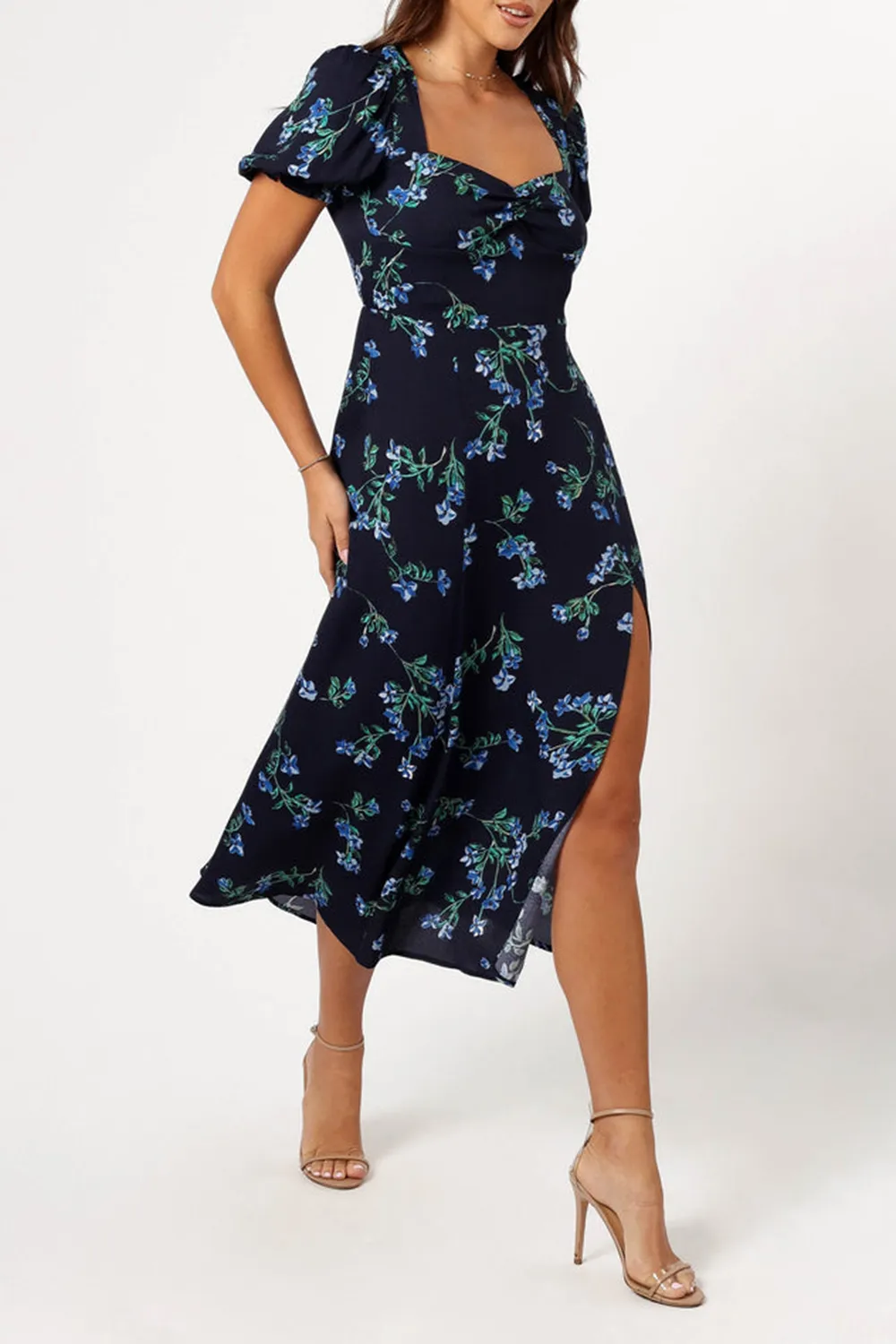 HENDRIX MIDI DRESS - MIDNIGHT BLUES