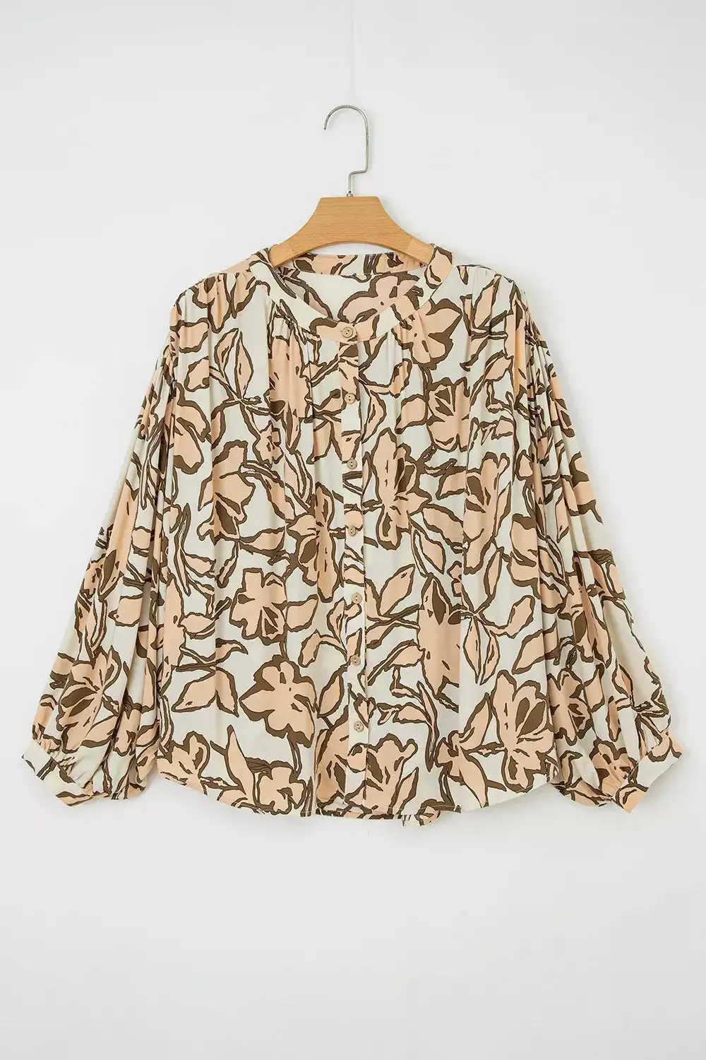 Clean Floral Button Up Button Up Shirt