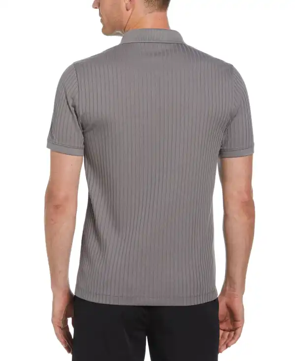 Quarter Zip Ribbed Polo