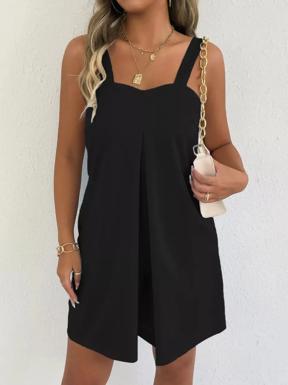 Pocket Sleeveless Romper