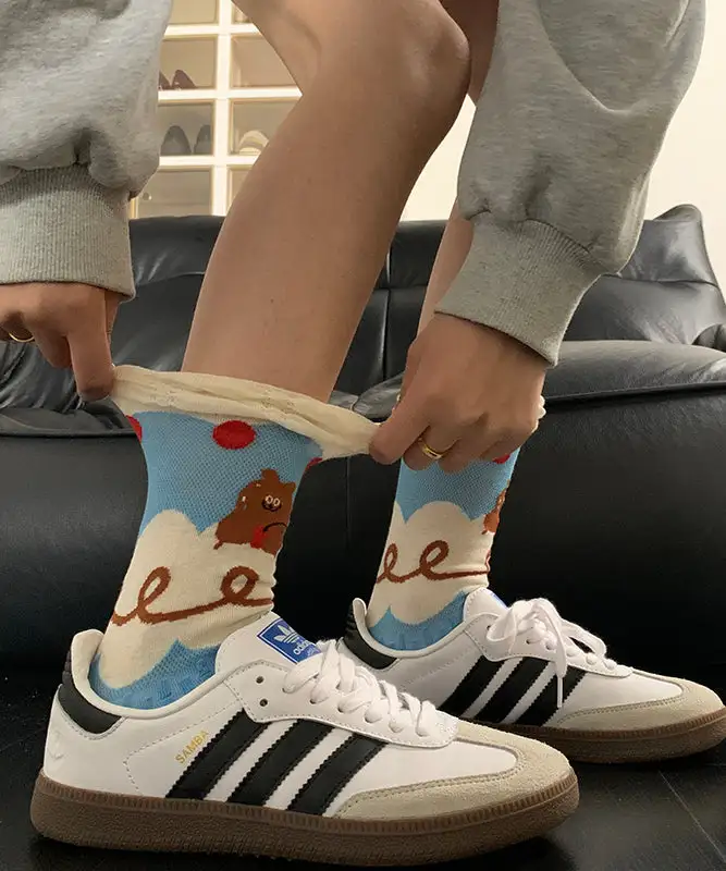 Thin Cute Cartoon Socks