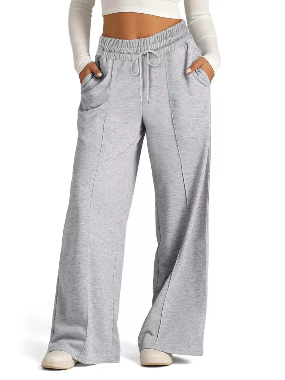 Easygoing Wide Leg Drawstring Pants
