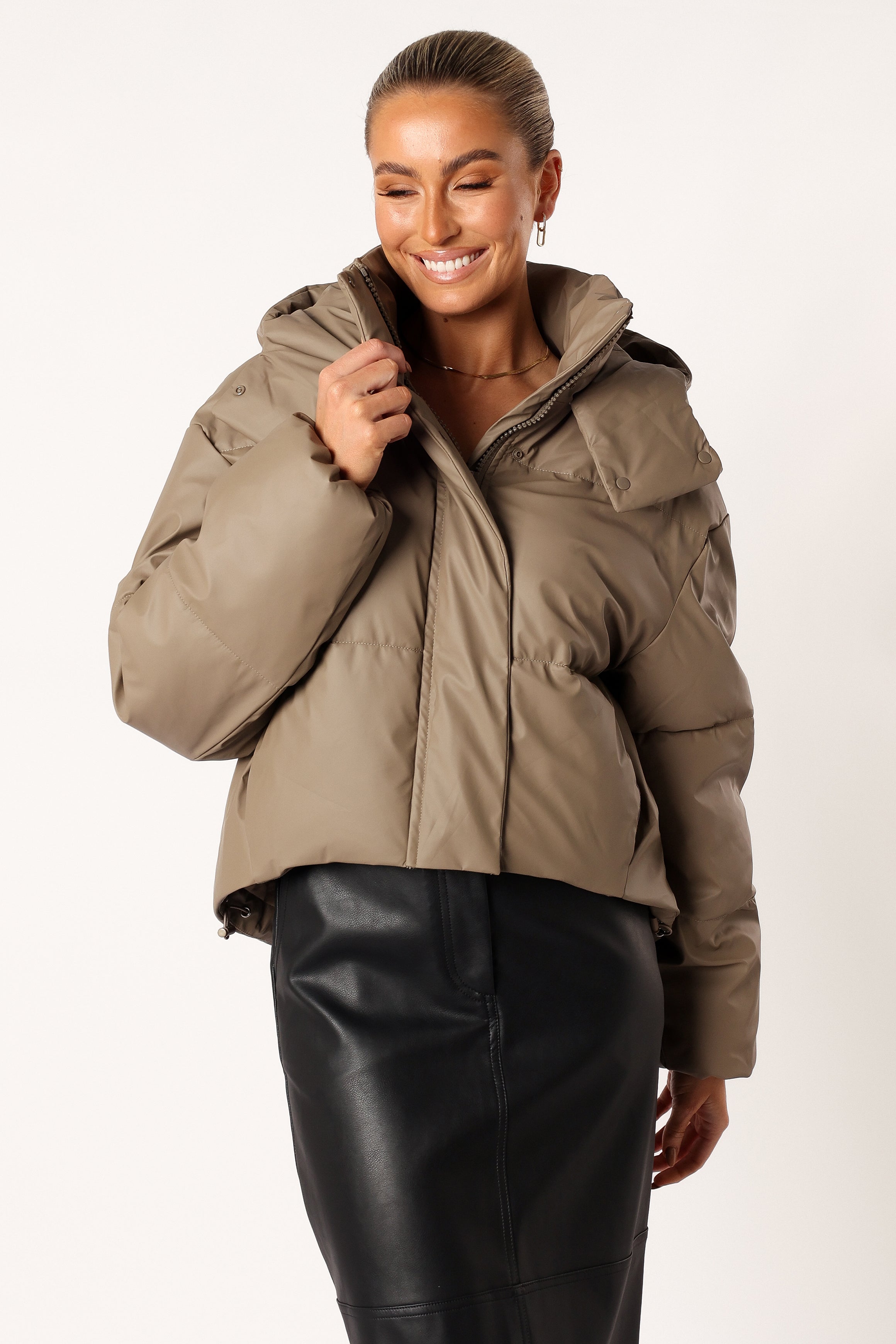 Tania Puffer Jacket - Mocha